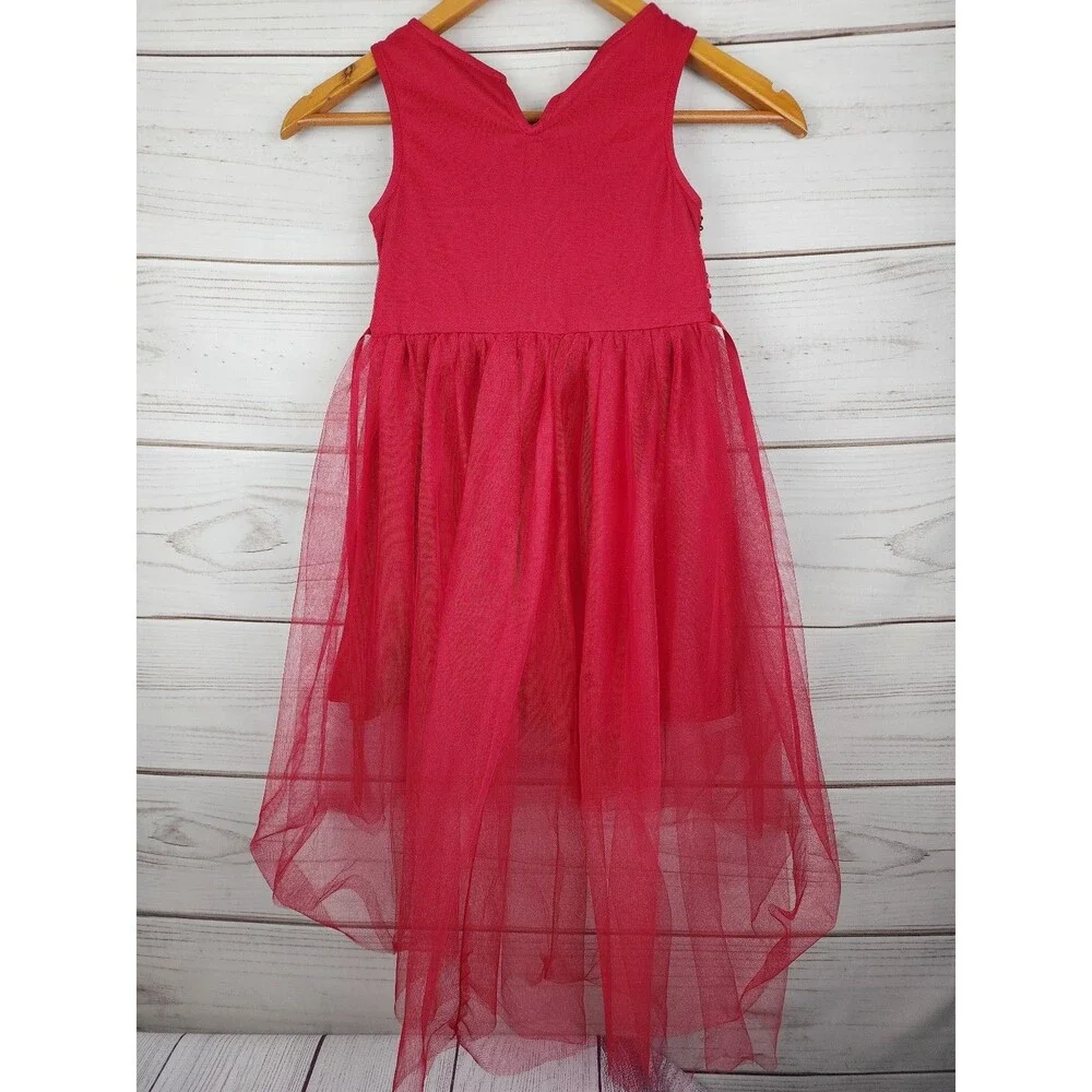 Lilt red sequin Tulle dress Girls 6 Party Holiday Birthday